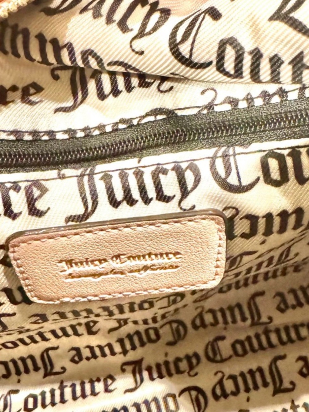 Juicy Couture Pink Satchel Bag Y2K Charm Embossed Logo Crossbody Purse NWT Gift - Picture 4 of 6